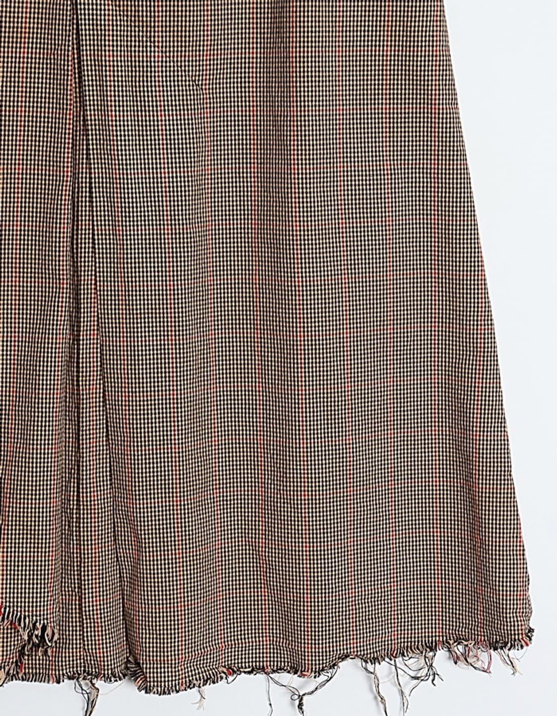 I.S. sunao kuwahara Cut-Off Check Skirt  상품이미지3