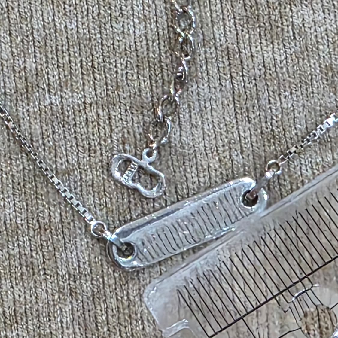 디올 은장 가로 플레이트 (가로바) dior 로고 목걸이 상품이미지7