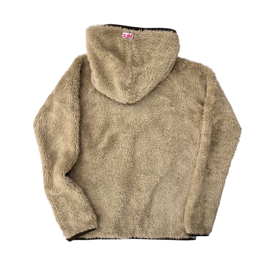 X-GIRL 엑스걸 플리스 후드 자켓 베이지 상품이미지2