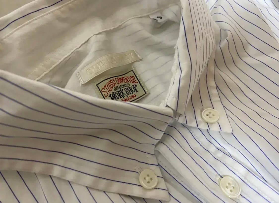 아워레가시x스투시 스트라이프 셔츠 상품이미지1