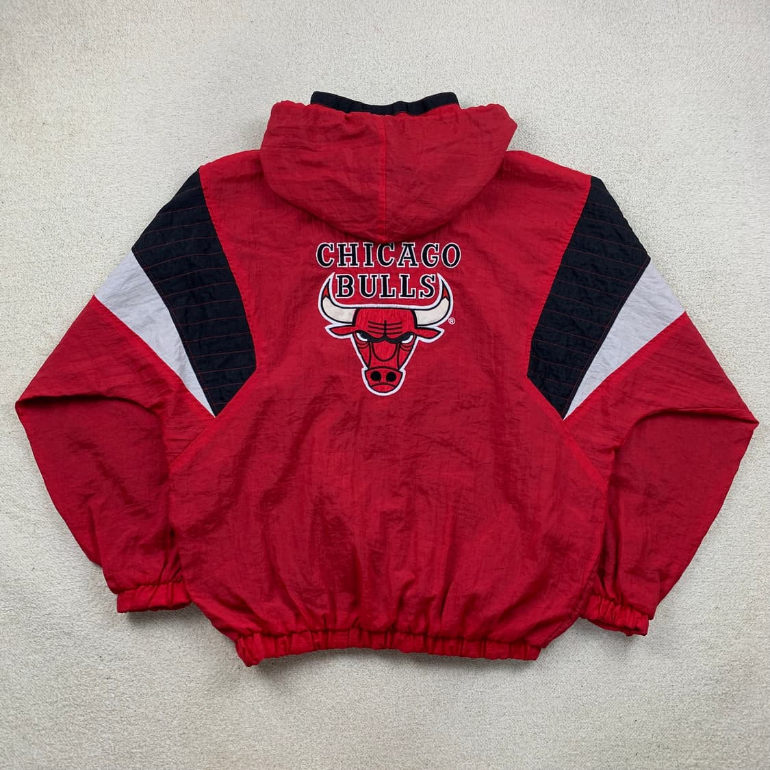 90‘s 스타터 NBA 시카고 불스 빅로고 바람막이 아노락  상품이미지1