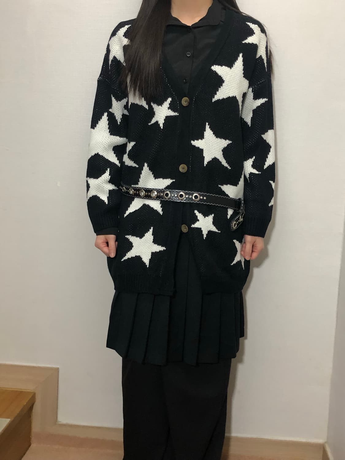 빈티지 펑크 블랙 가디건 상품이미지3