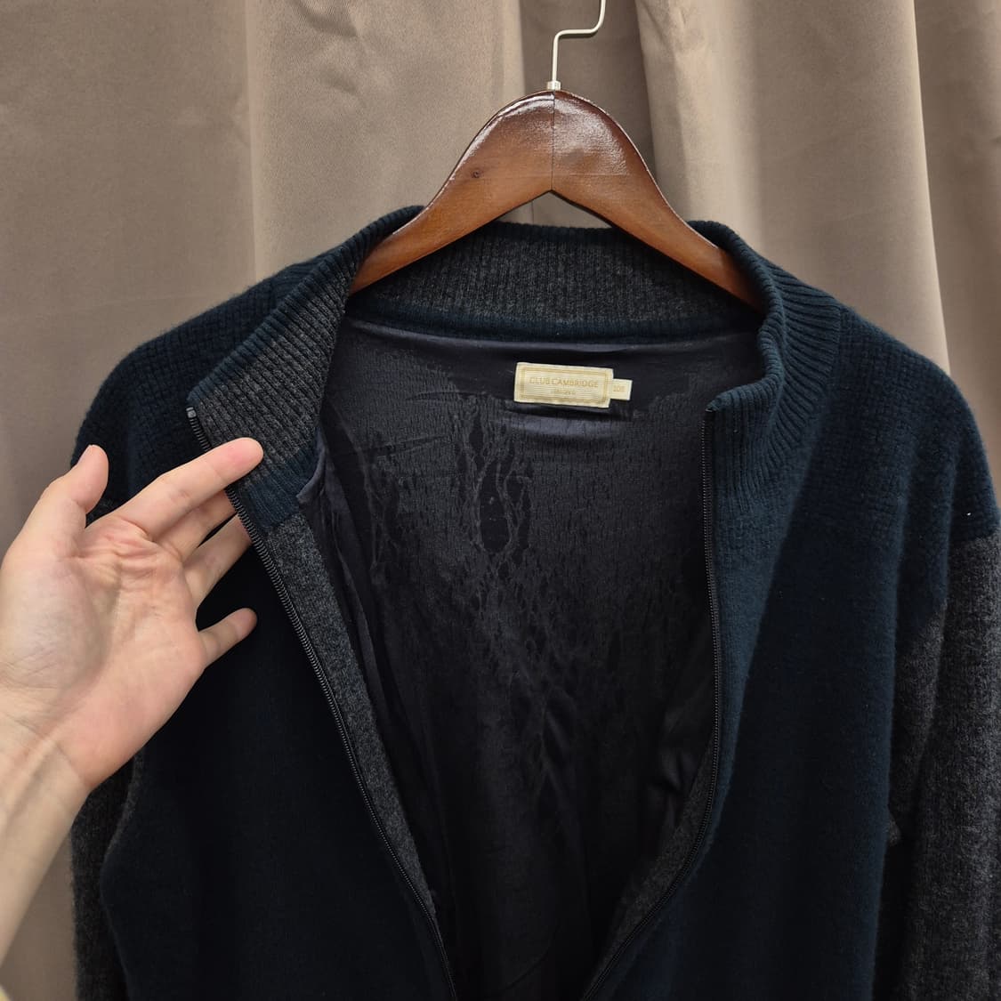 클럽캠브릿지 니트 집업 105 상품이미지2