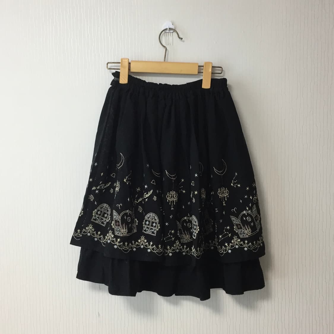 일본 빈티지 모리걸 치마 스커트 블랙 코디 상품이미지3