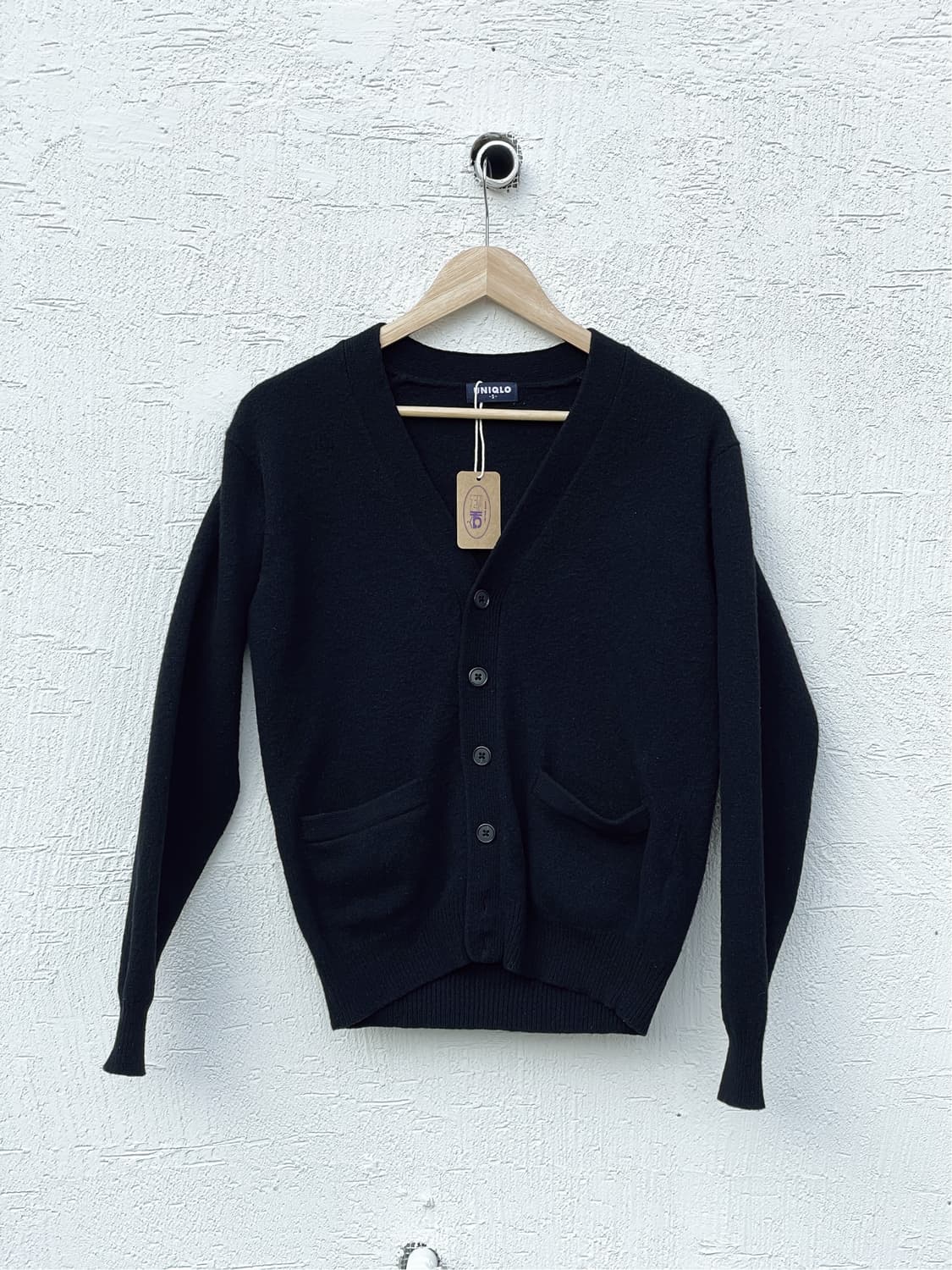 VINTAGE 유니클로 재팬 블랙 가디건 상품이미지1