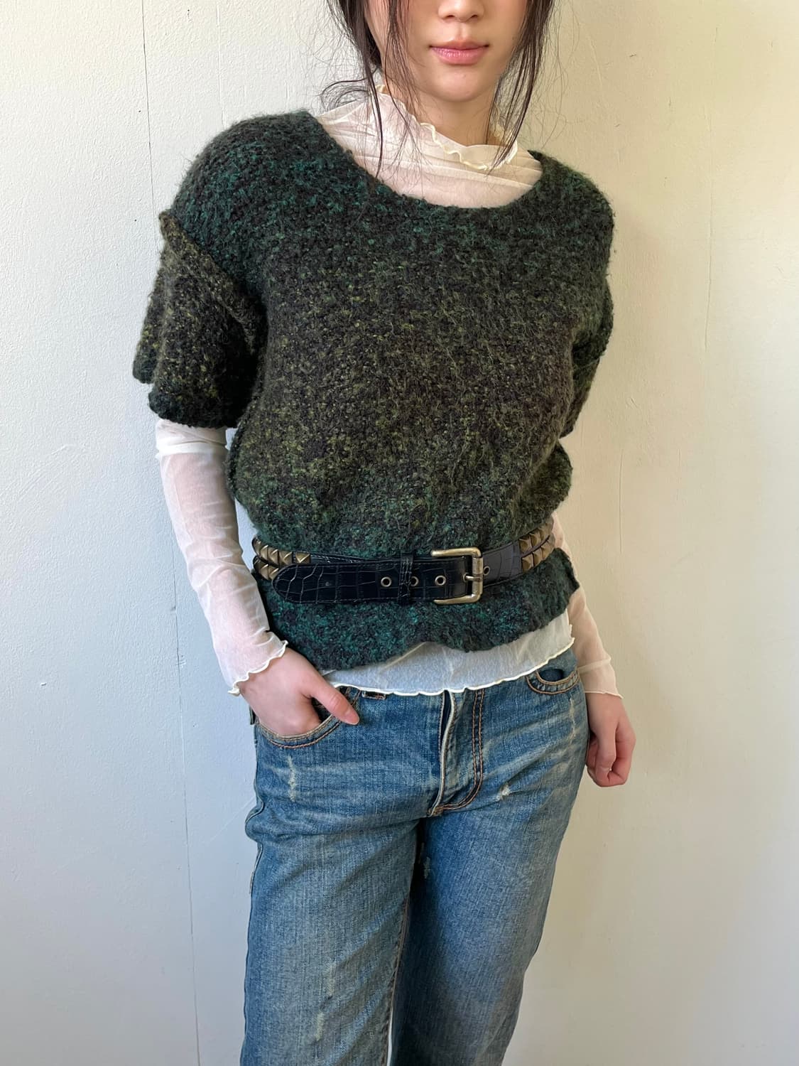 Japan vtg 스터드 벨트 상품이미지8