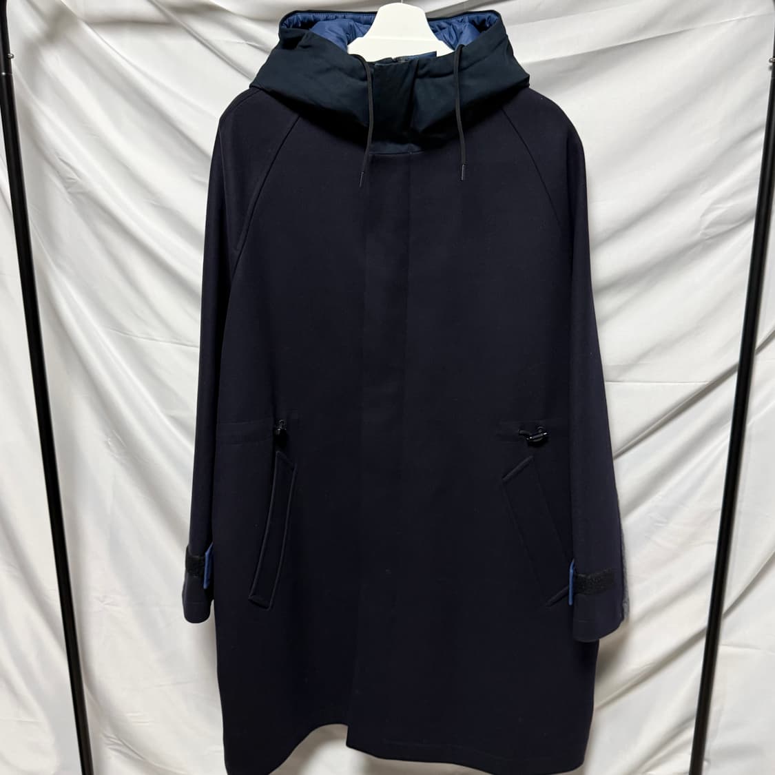 [S+급/48] 발렌티노 오버핏 롱 패딩 후드 자켓 블랙 상품이미지1