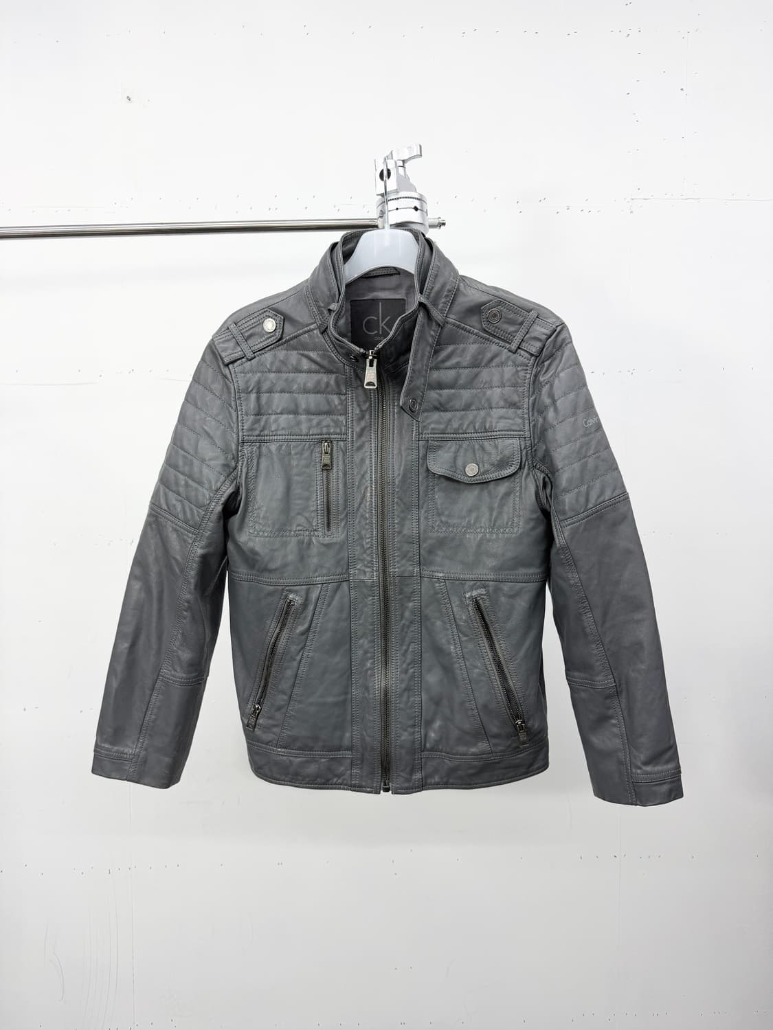 CKJ lambskin biker jacket 상품이미지1