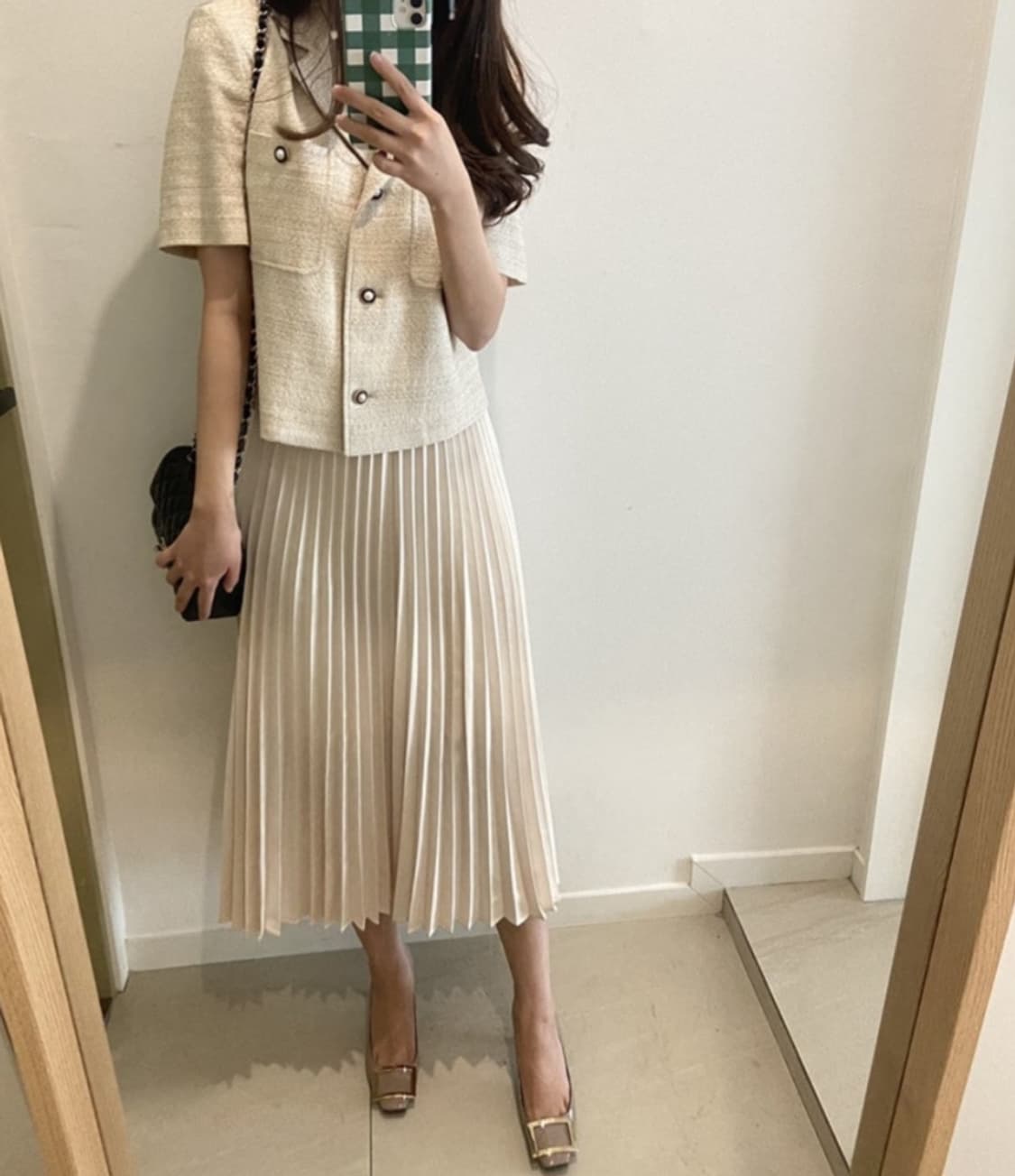 질스튜어트뉴욕 코튼혼방 트위드자켓 S사이즈 상품이미지6