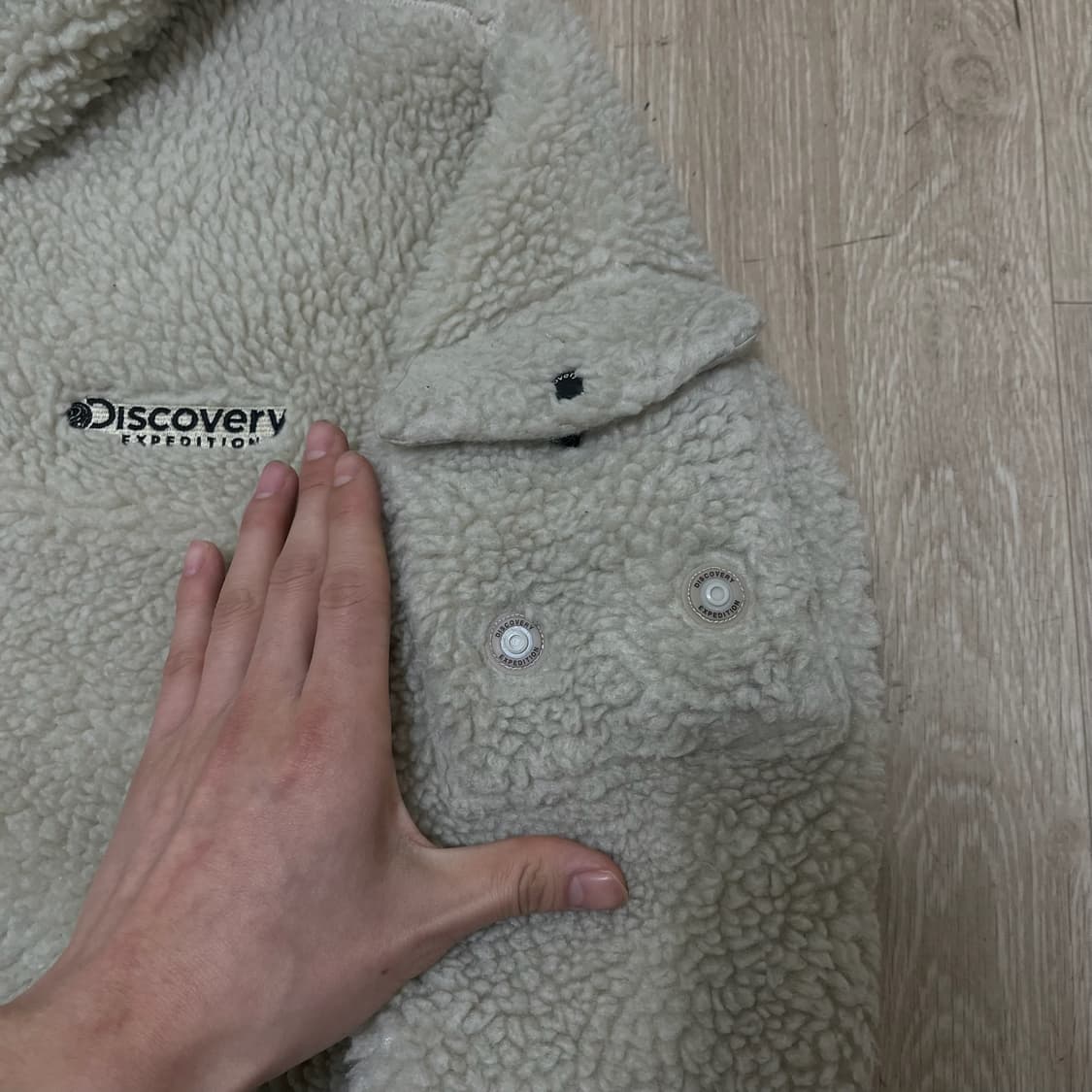 디스커버리 포켓 양털 뽀글이 후리스 자켓 L/100  상품이미지3