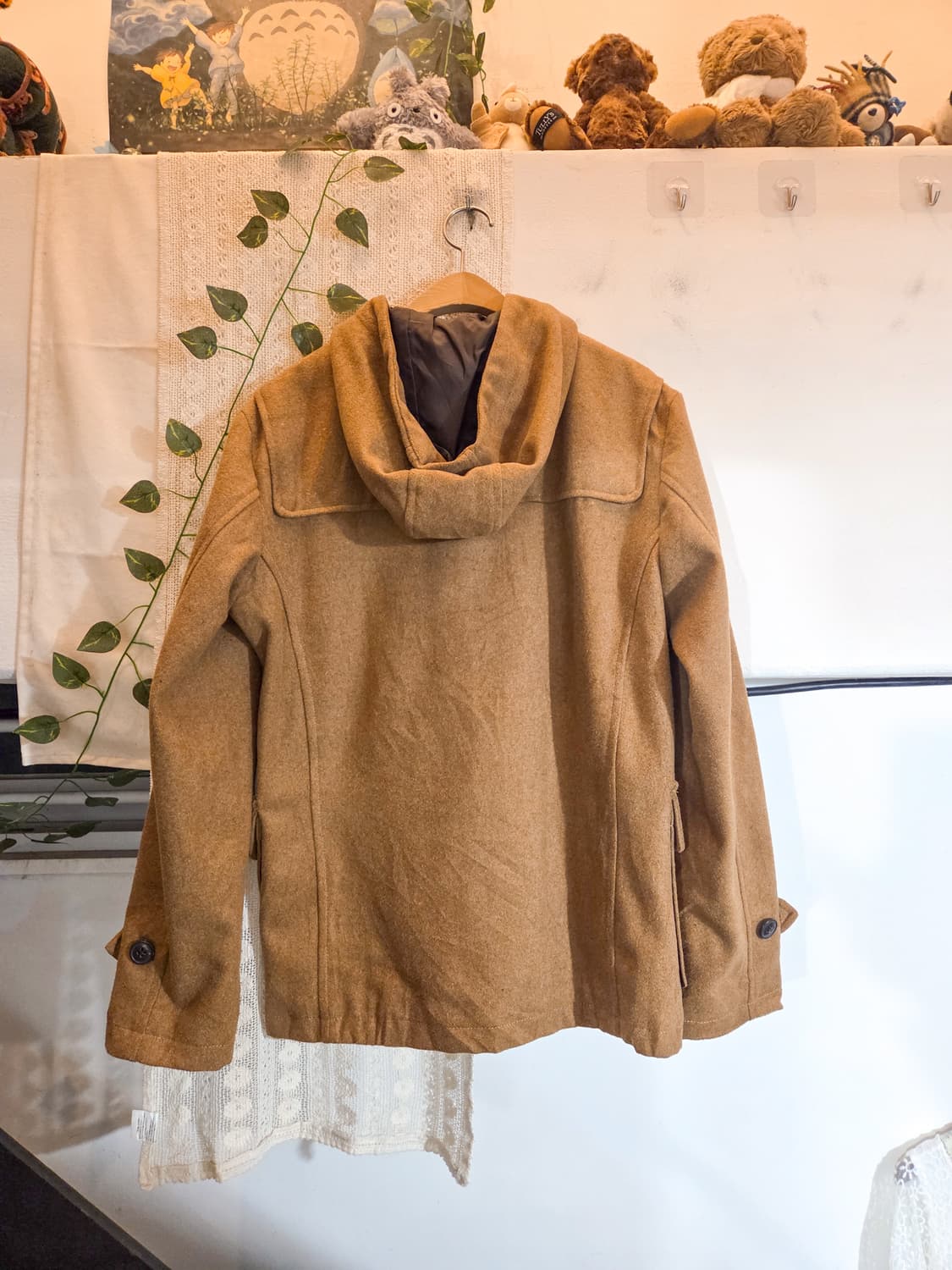 베이지 떡볶이 코트 상품이미지5