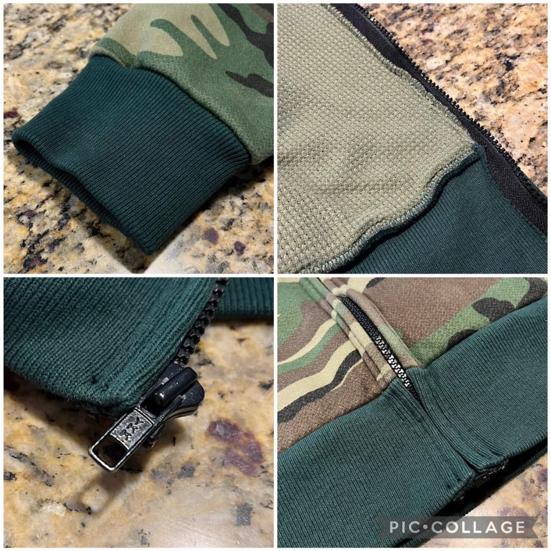 [M] 80s USA 캠버 후드집업 카모 상품이미지5