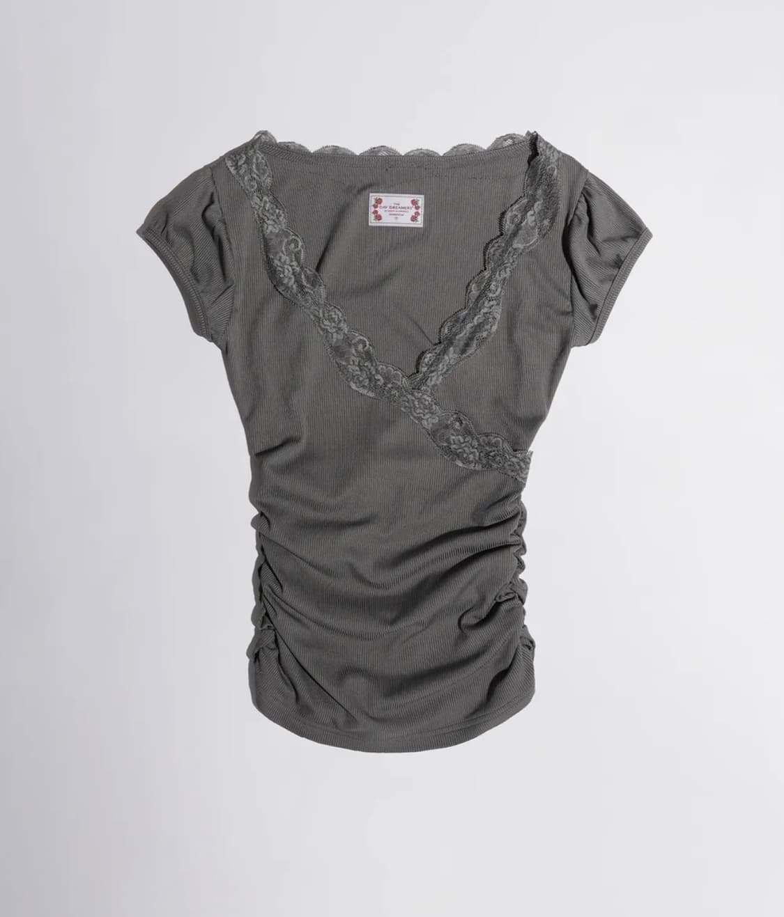 스컬프터 레이스 랩 티셔츠 챠콜 상품이미지1