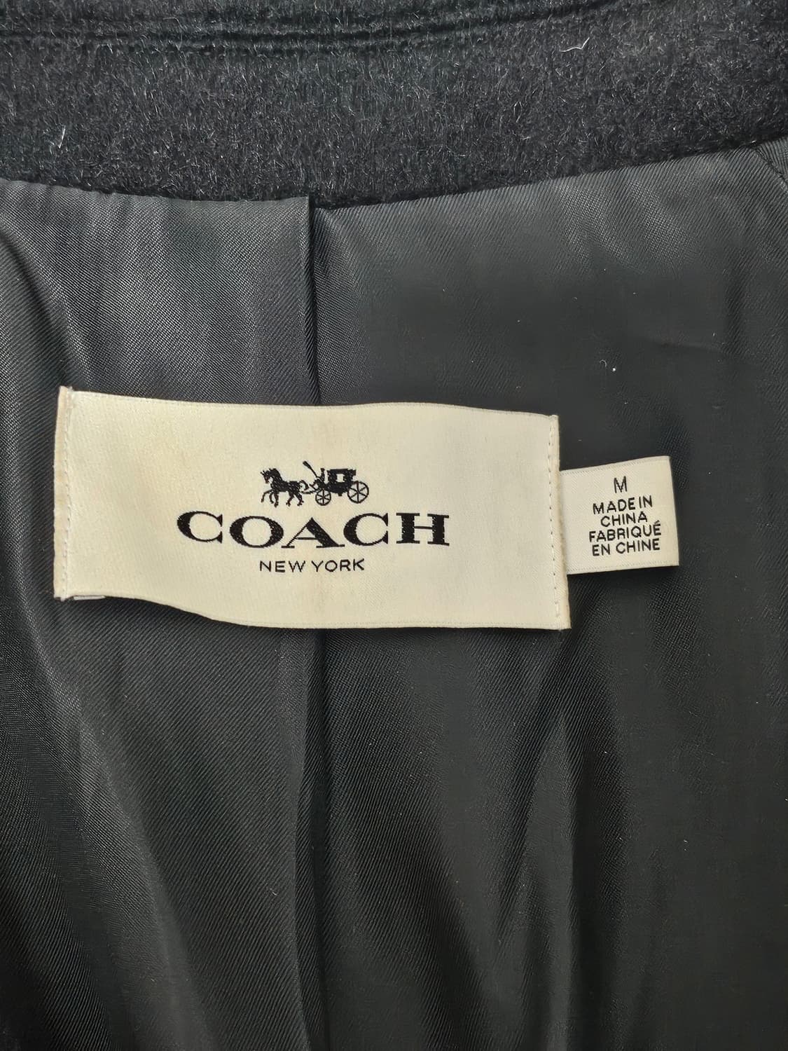 코치 트리플 히든 코트 블랙 M 상품이미지3