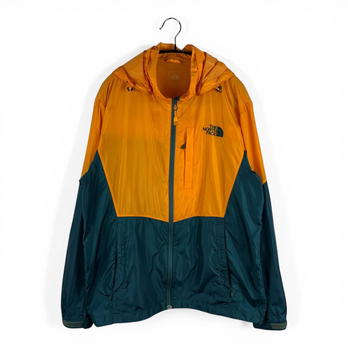 (L) 노스페이스 경량 바람막이 자켓 오렌지/그린 상품이미지1