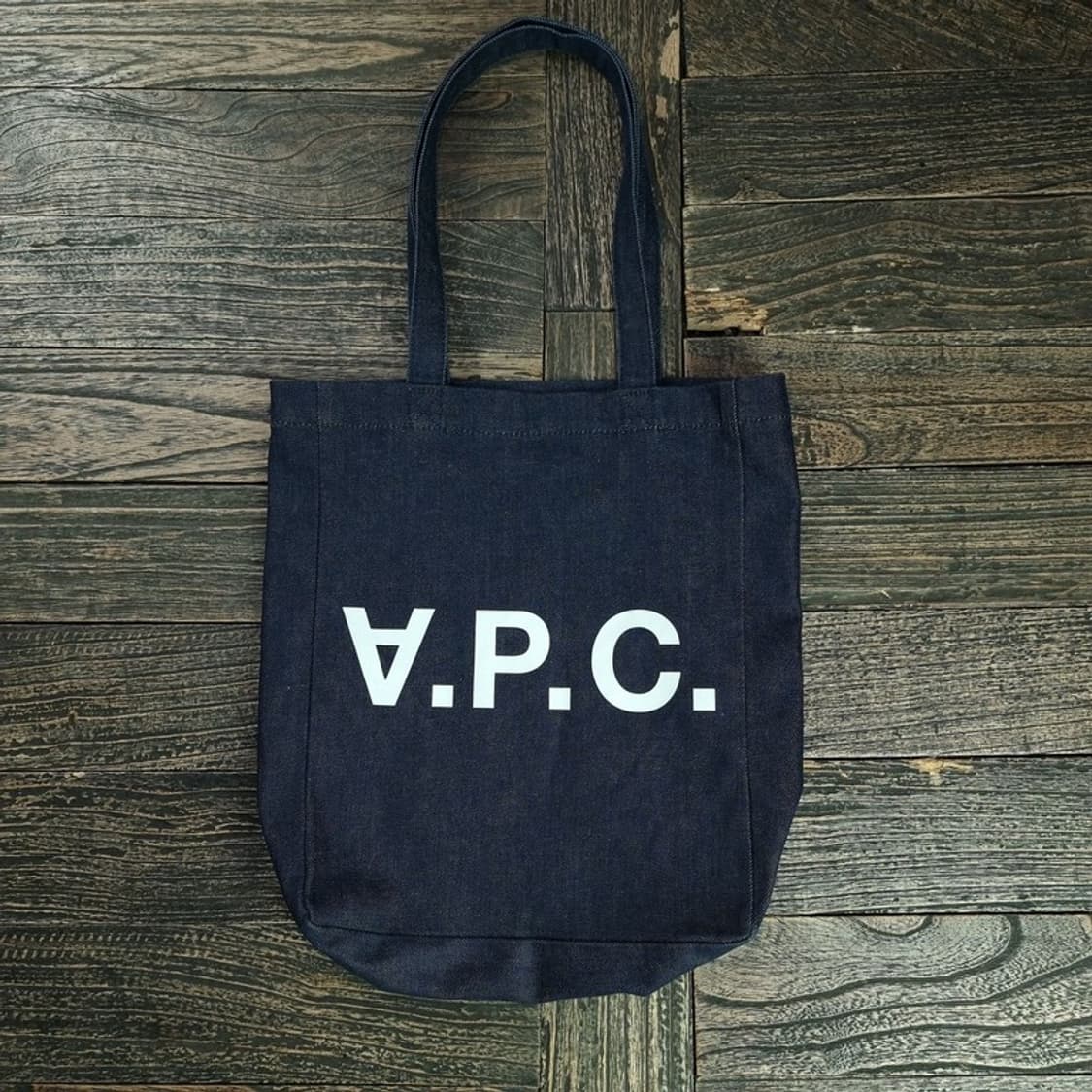 [아페쎄] 빅로고 프린팅 데님 토트백 P01587 상품이미지2