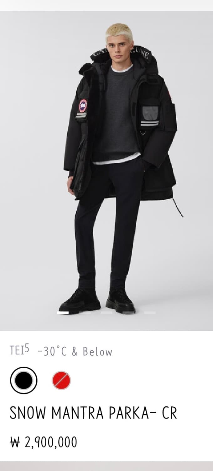 캐나다구스  스노우만트라 라지 매장판 직거래만요 상품이미지1