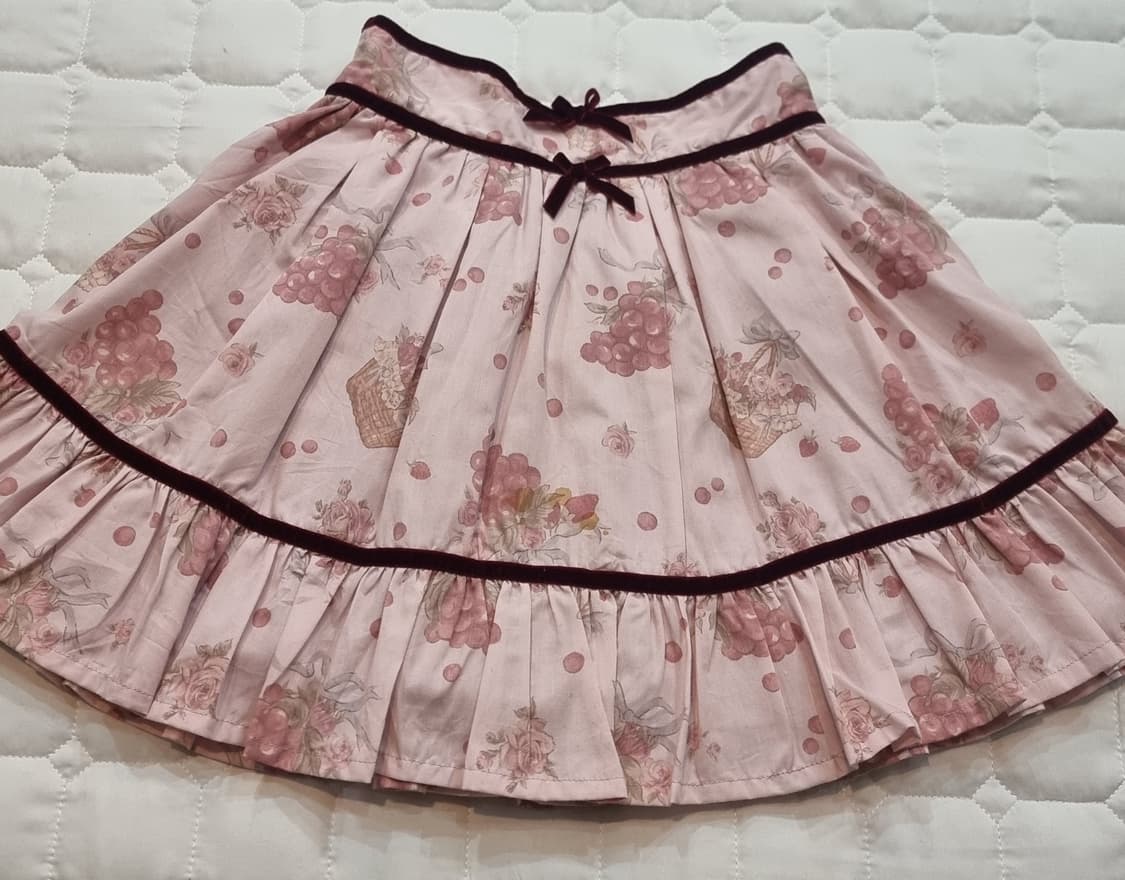 리즈리사(Liz Lisa리즈리사) 빈티지 베리 플라워 프릴 스커트 상품이미지3