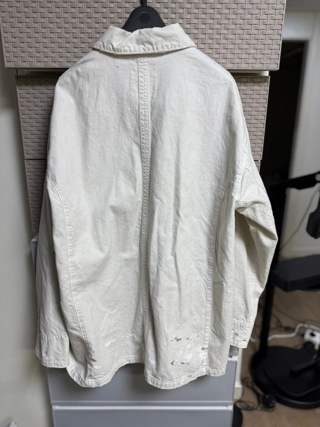 안셀름 페인트 커버올 화이트 2사이즈 상품이미지5