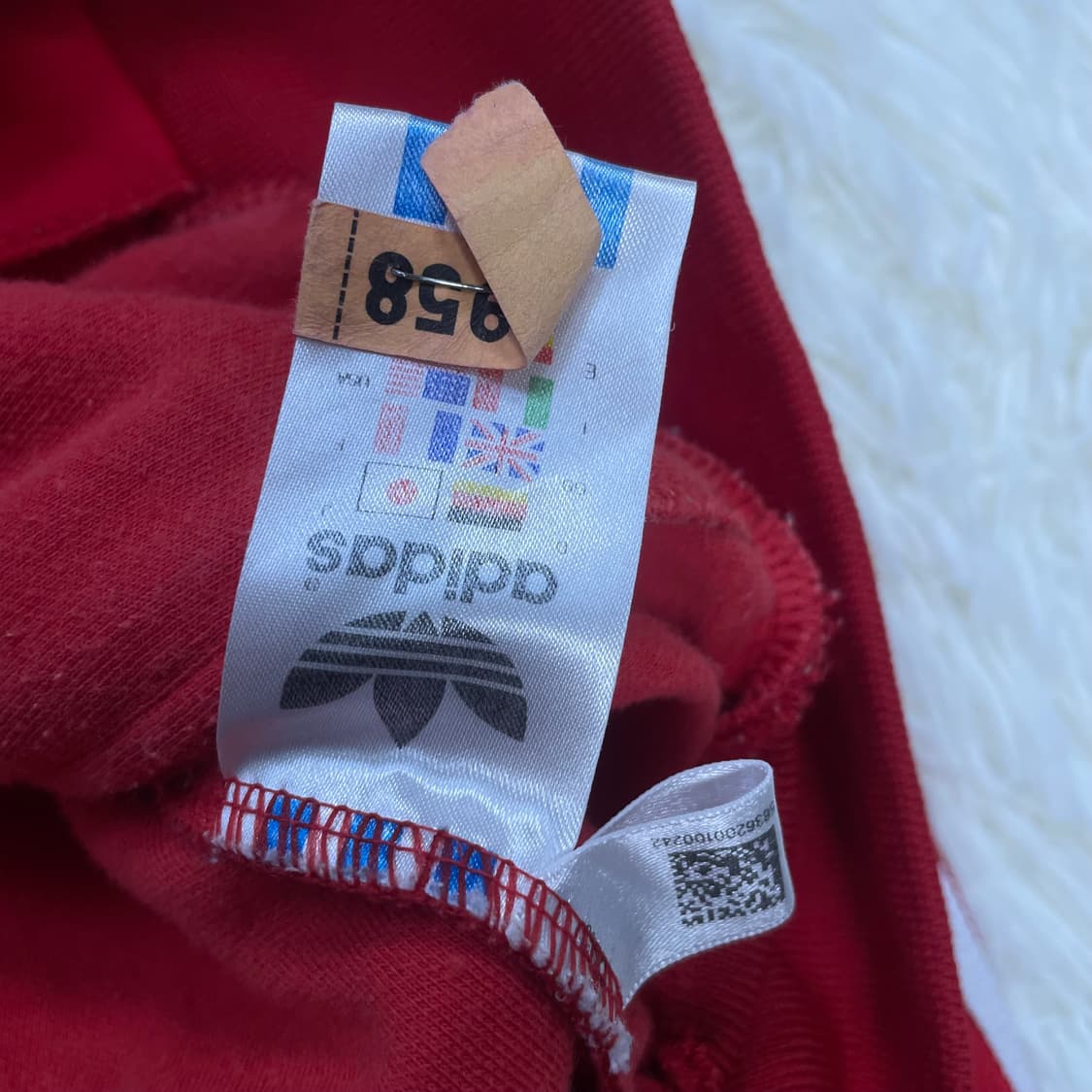 아디다스 후드플락 트랙 져지 후드집업 레드 상품이미지5