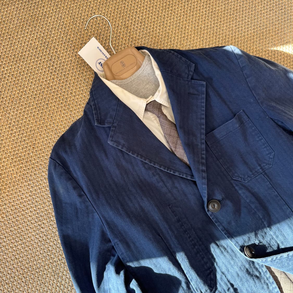 BSF 이탈리안 최상급 게버딘 코튼 아메카지 블레이저 필드코트 숏코트
 상품이미지5