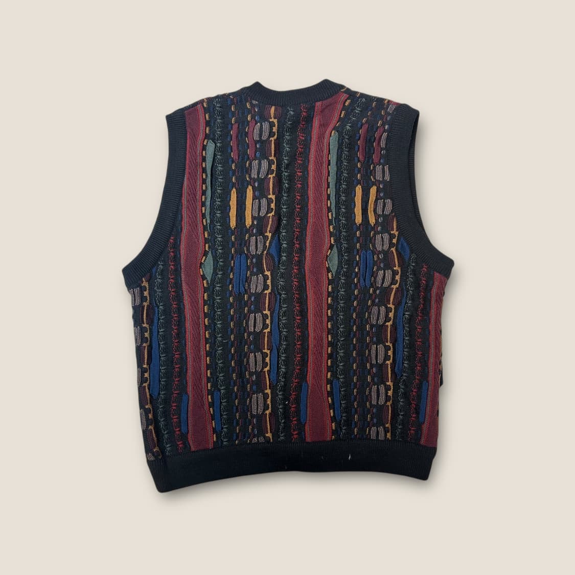 O098 90s 미루 호주산 메리노울 케이블 니트 베스트 상품이미지3