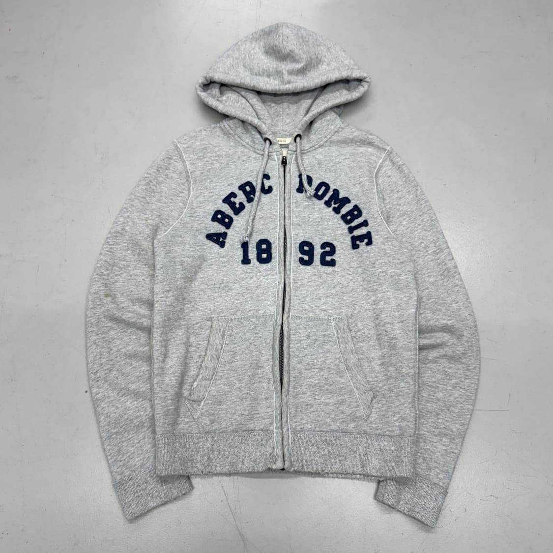 아베크롬비 Y2K 아치로고 후드집업 그레이 상품이미지2