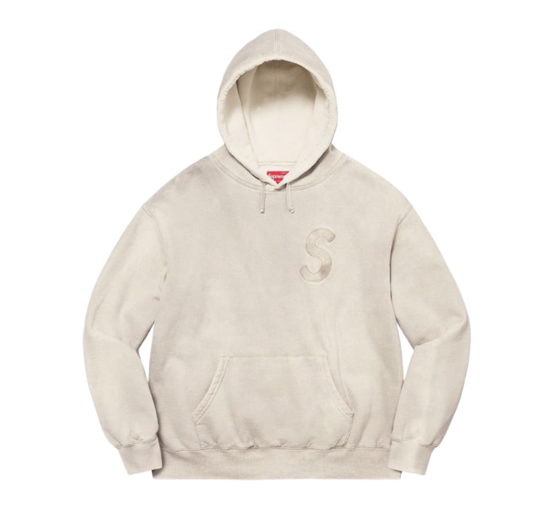 슈프림 23ss 오버다이드 S로고 후디 M 상품이미지1