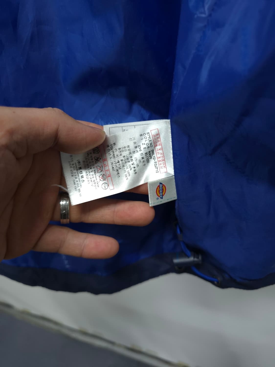 디키즈 남성 네이비 워크 자켓 바람막이 상품이미지9