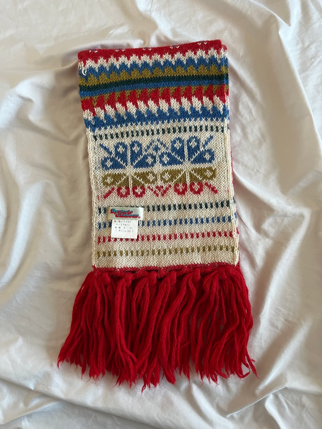 히스테릭 글래머 아카이브 노르딕 페어아일 니트 머플러 목도리 스툴 상품이미지4