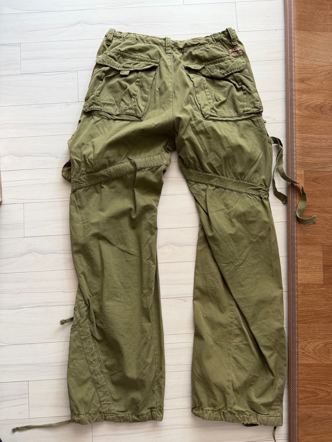 [31] vintage 미군 포켓 카고 팬츠 카키 상품이미지3