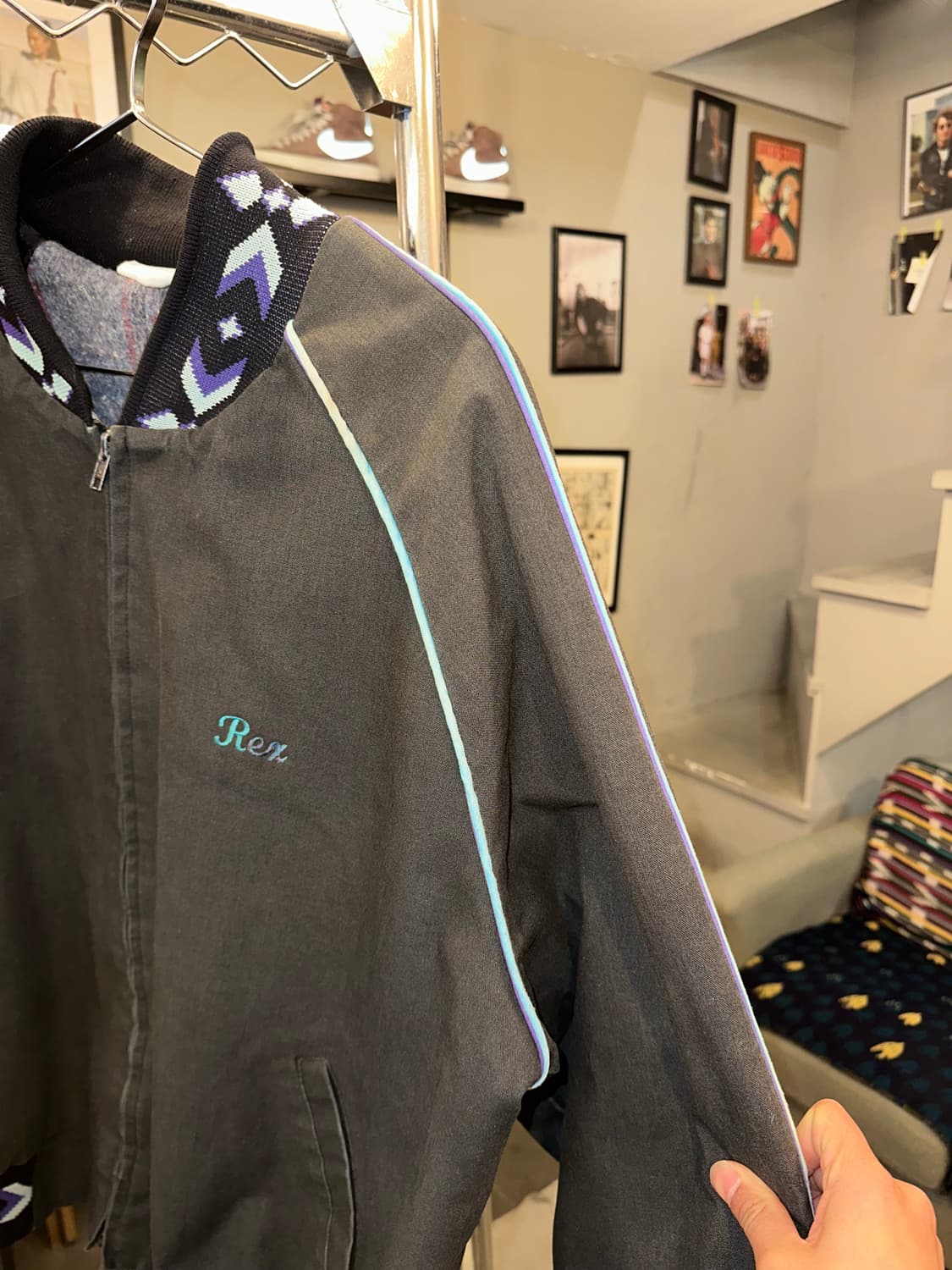 90’s American Aztec blanket work jacket 상품이미지5