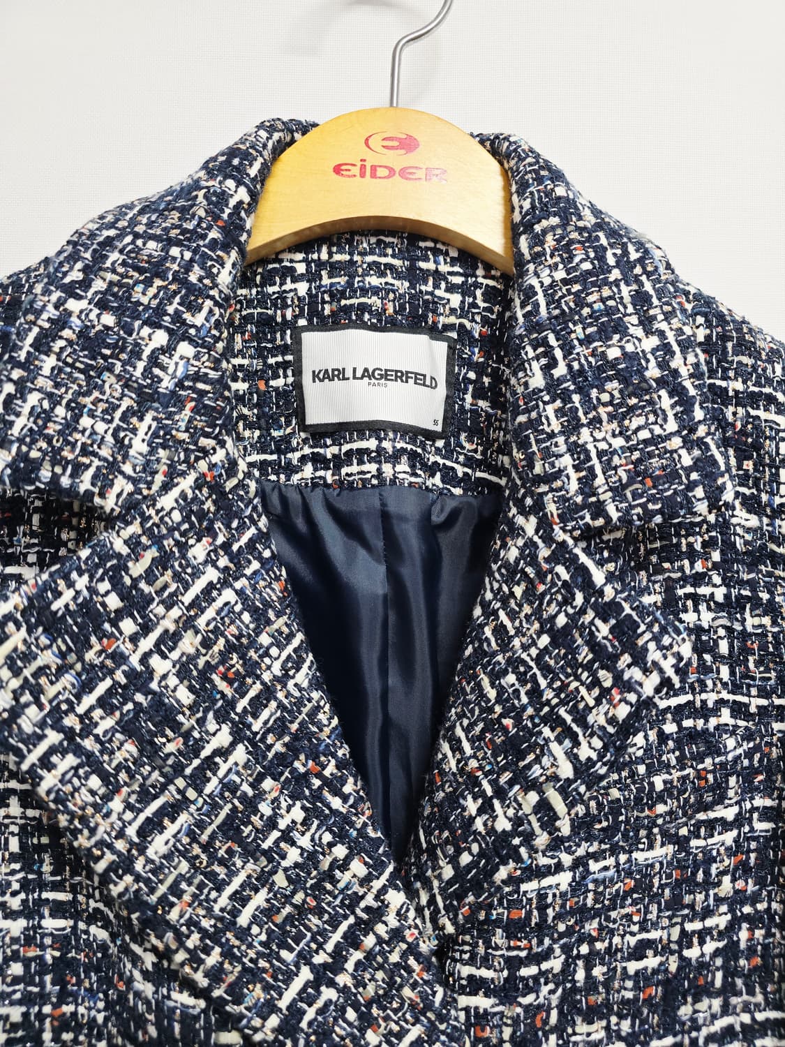 칼라거펠트 트위드 더블 버튼 자켓 상품이미지2