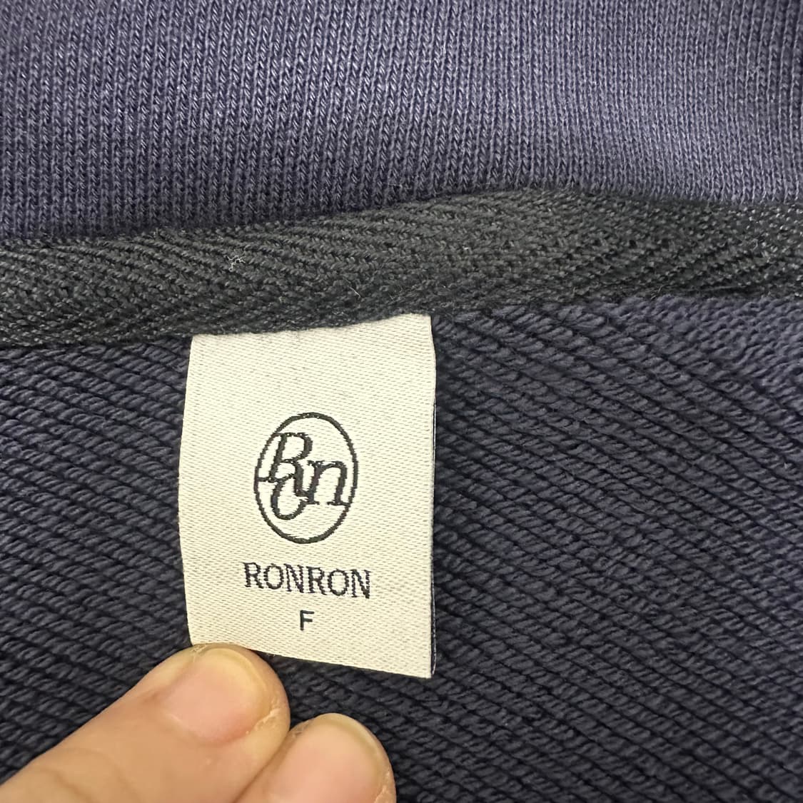 RONRON 론론 여성 집업 네이비 FREE 상품이미지4