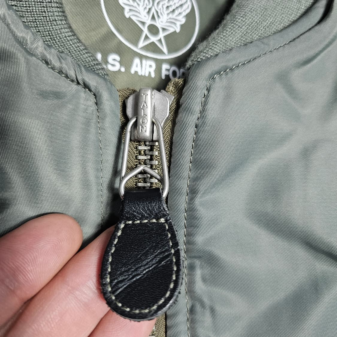 L 아웃스탠딩 10주년 ma1 자켓 울파일 상품이미지2