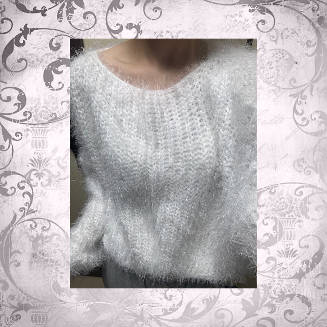 갸루 앙고라 니트 상품이미지2