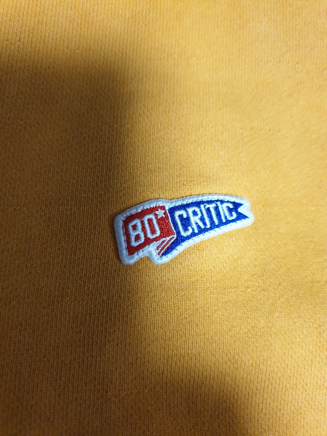 (한정판) 크리틱 MFG FLAG ICON 와펜 맨투맨 옐로우 (L) 상품이미지4