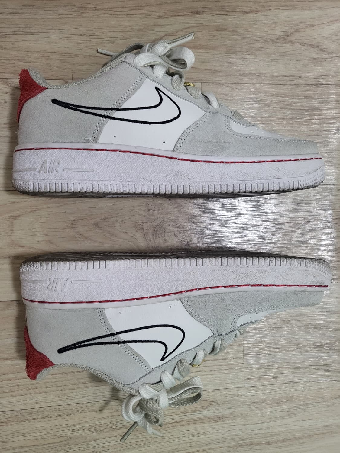 나이키 50주년기념 우먼 에어포스1 GS 5Y 235 넓은볼 상품이미지3