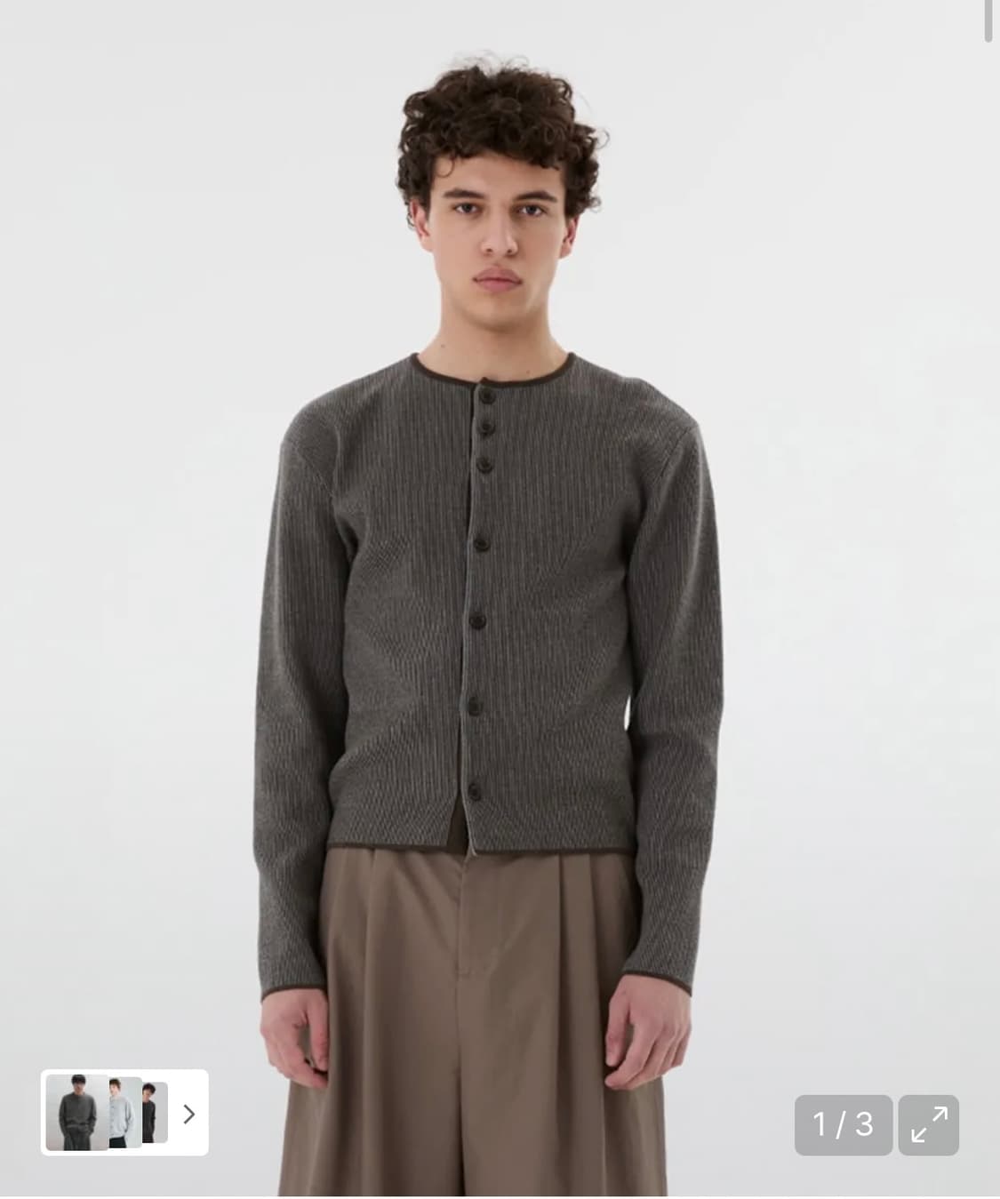 아모멘토 스트라이프 가디건L 상품이미지1