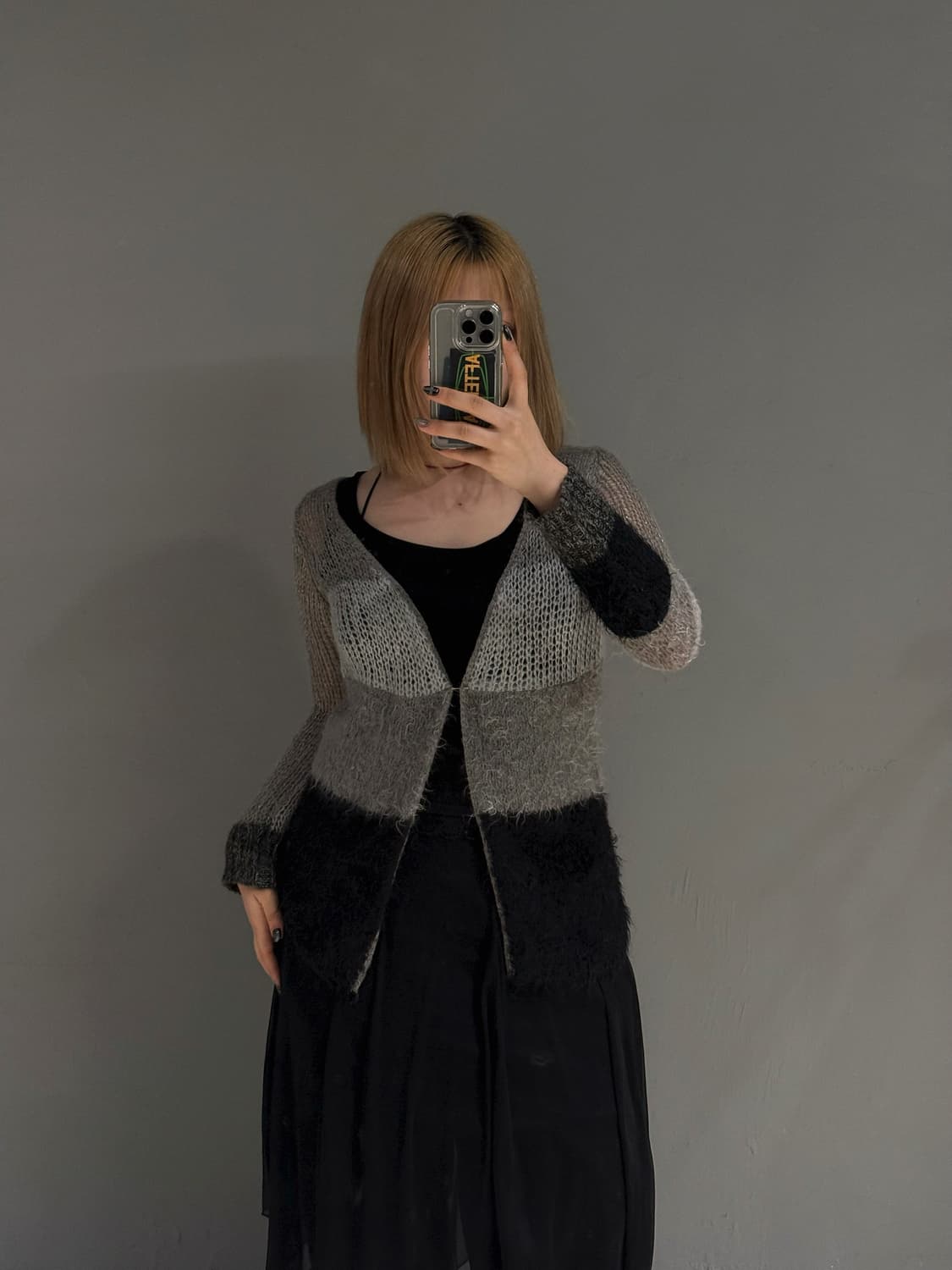 Sly hairy texture stripe cardigan 상품이미지2