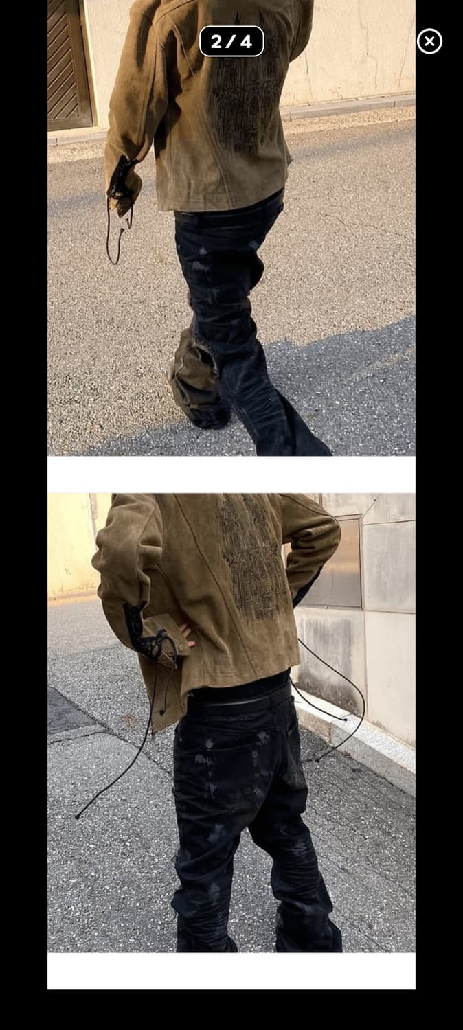 언더마이카 대성당 스웨이드 자켓 판매합니다 상품이미지2