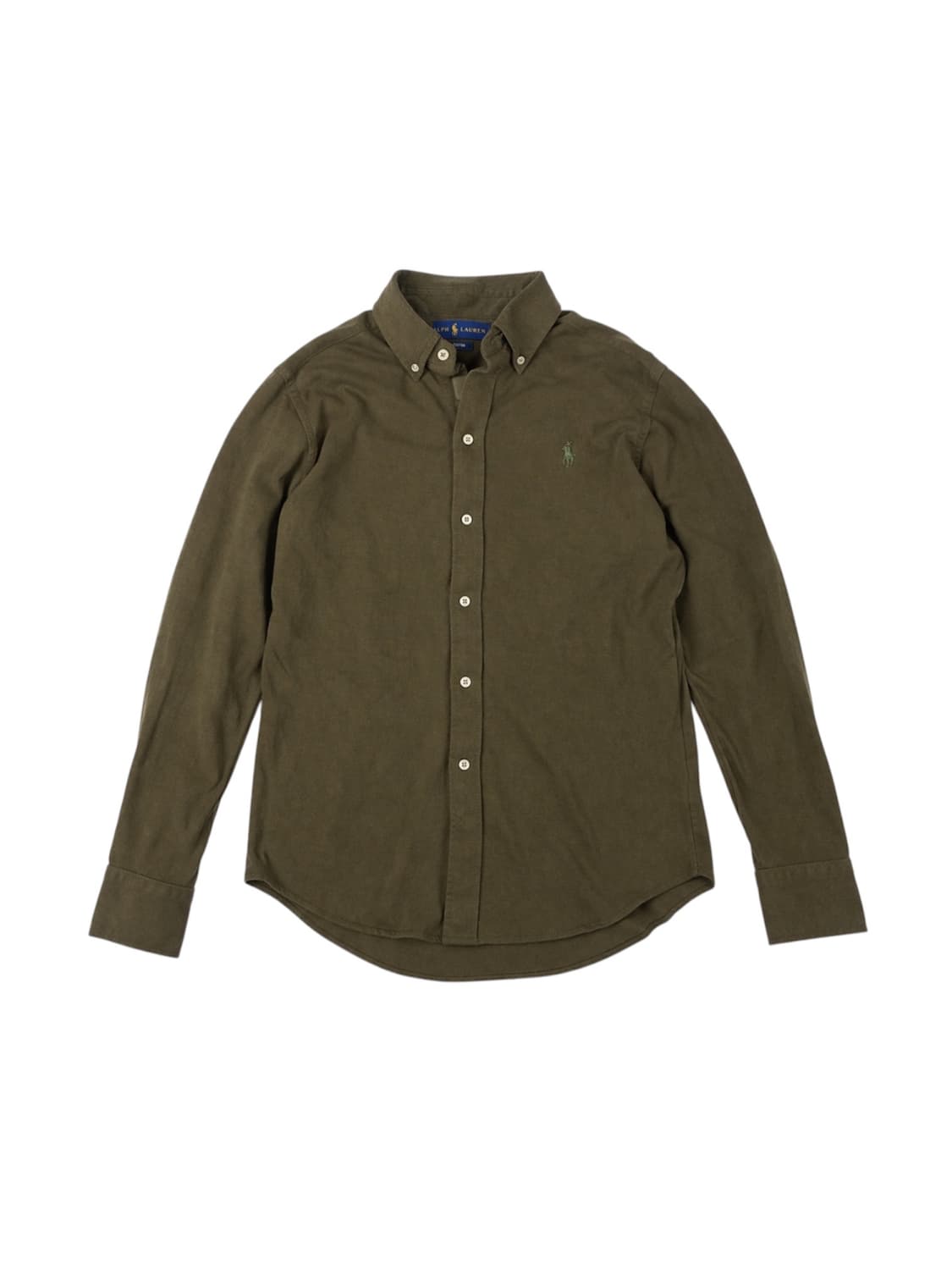 폴로 랄프로렌 니트 옥스포드 셔츠 올리브 상품이미지1