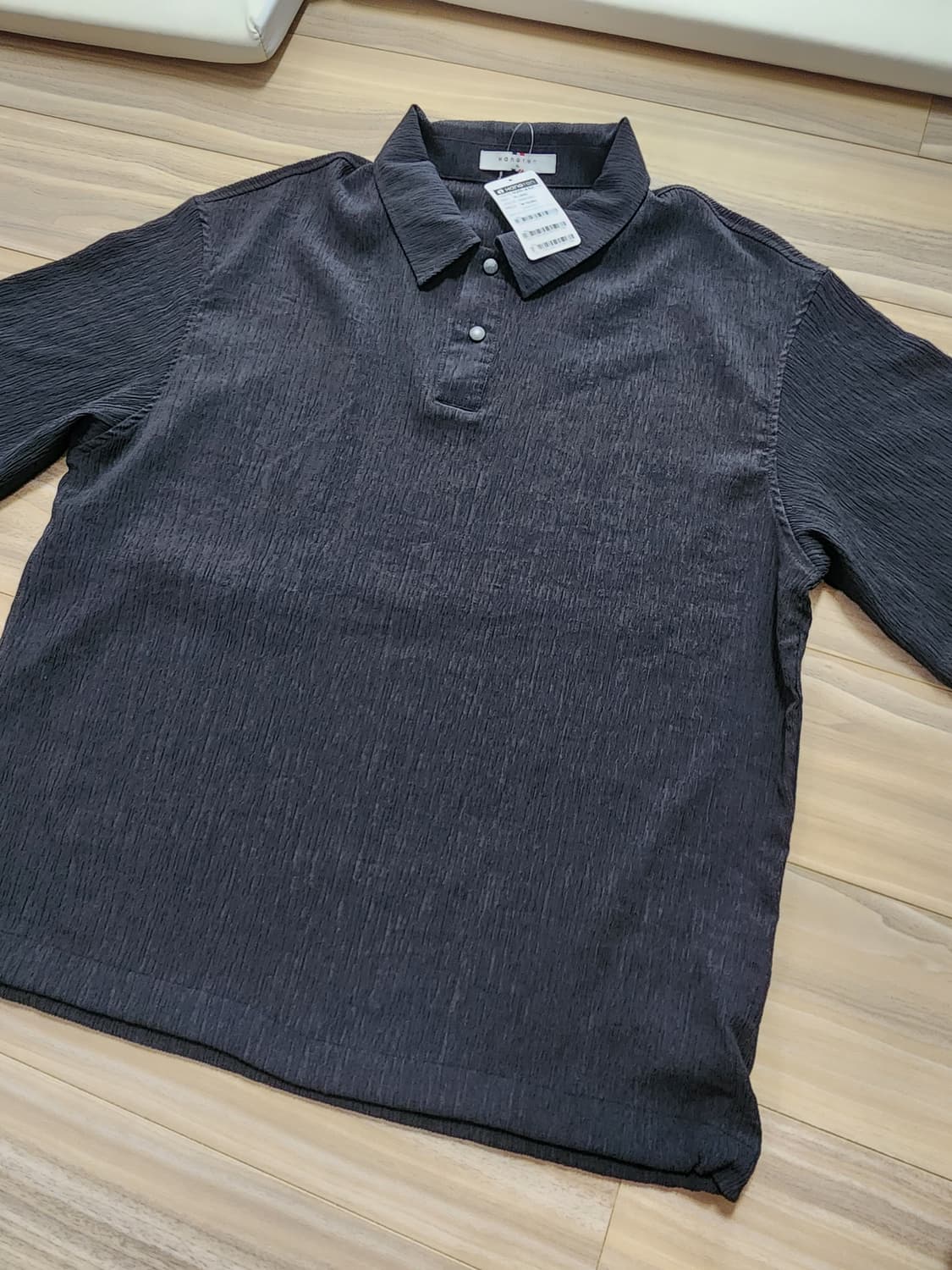 행텐반팔반바지셋업세트다크그레이 상품이미지2