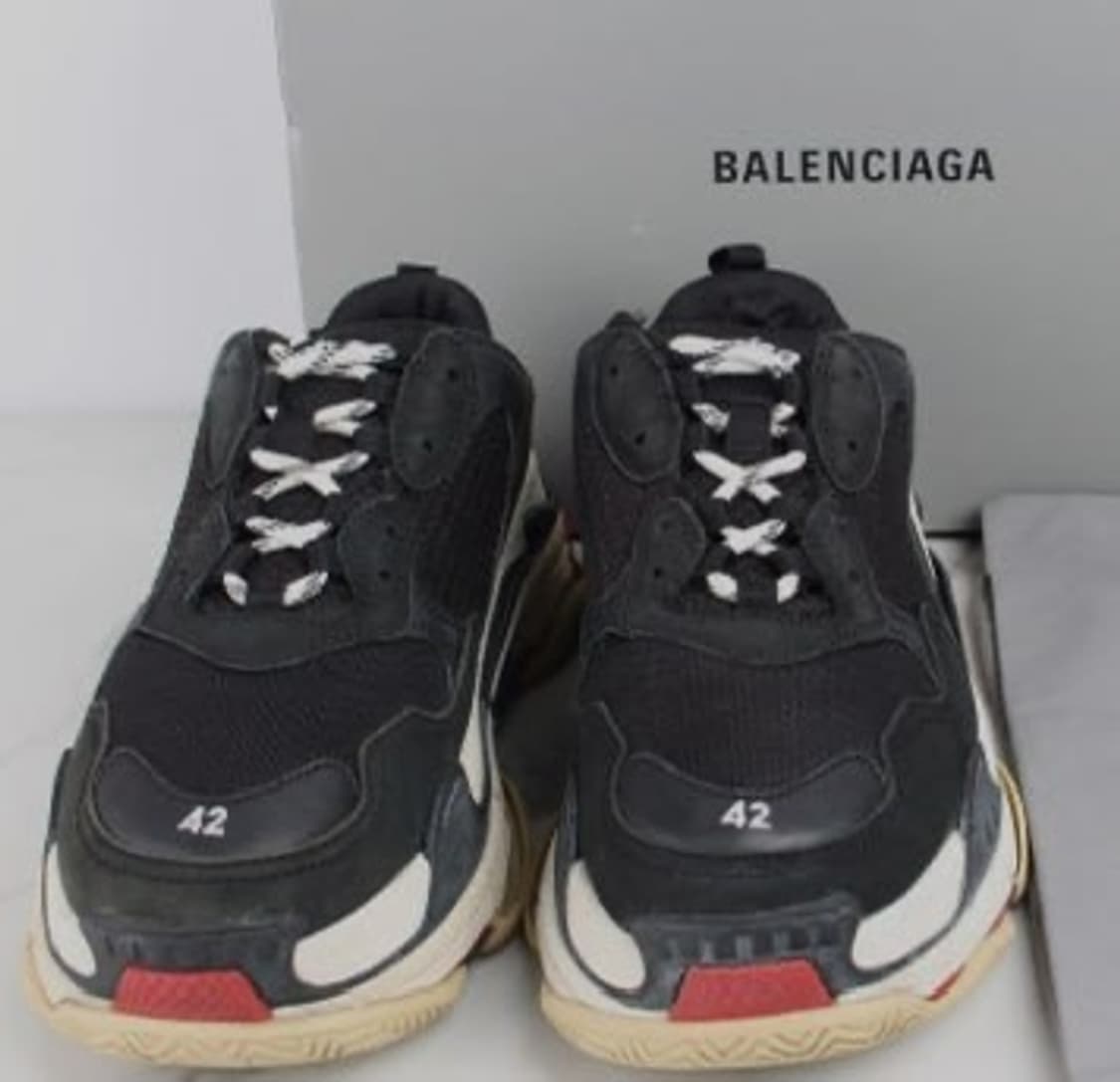 (정품)발렌시아가 트리플S size:42 검빨 상태7/10 상품이미지1