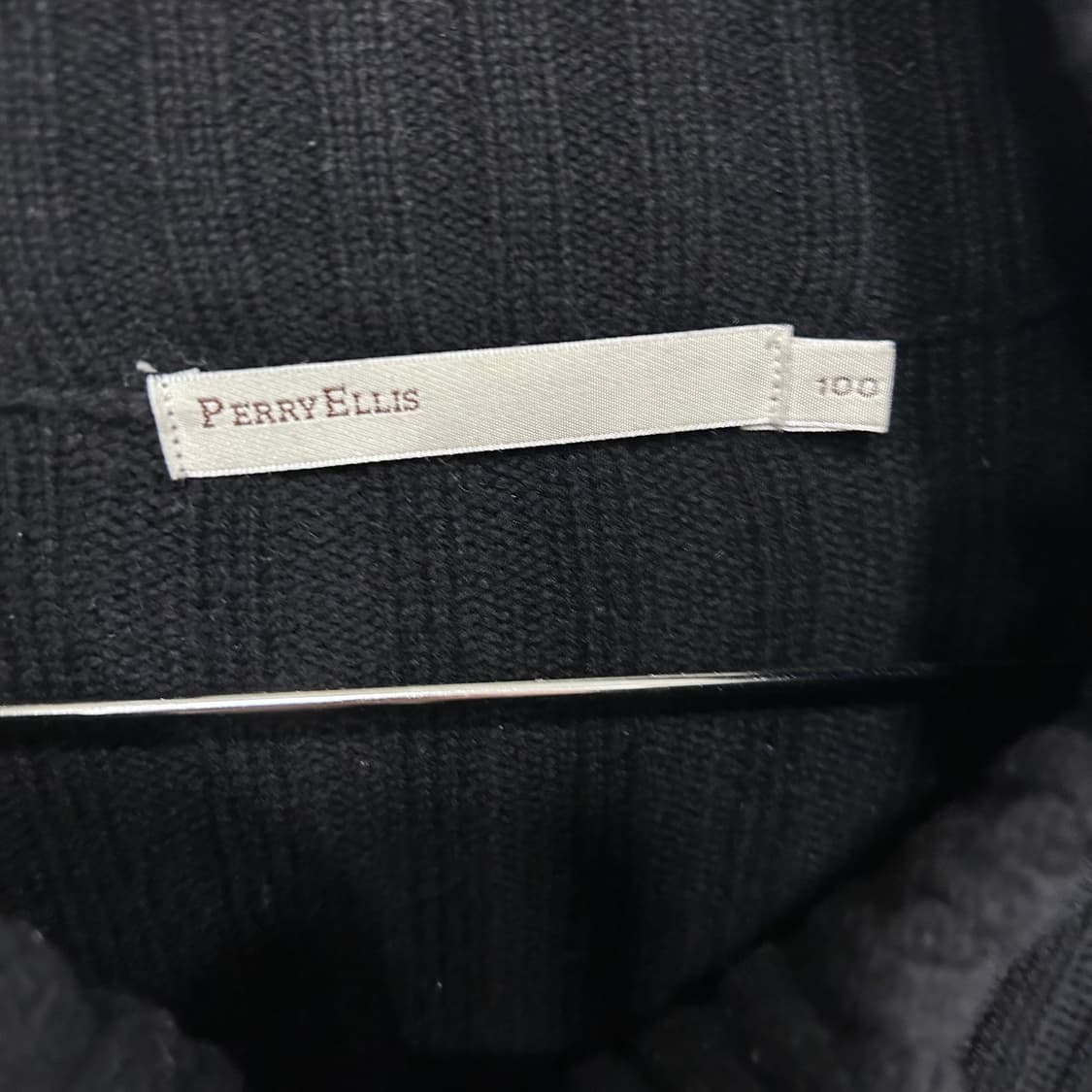 페리엘리스 울 헤링본 패치 골지 니트집업 상품이미지3