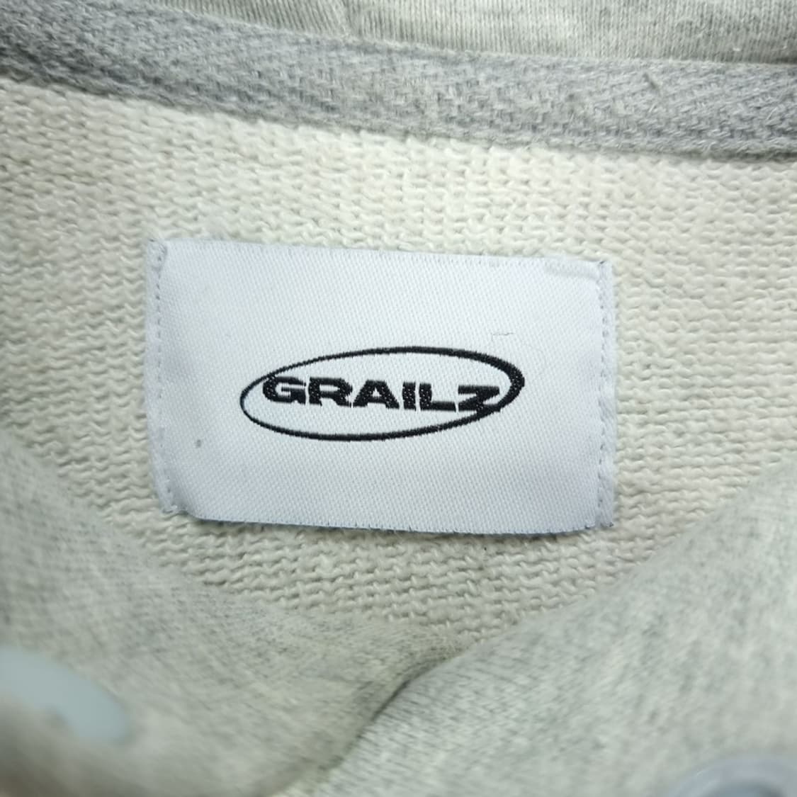 [그래일즈] 빅로고 프린팅 오버핏 후드티 그레이 M20028 상품이미지9