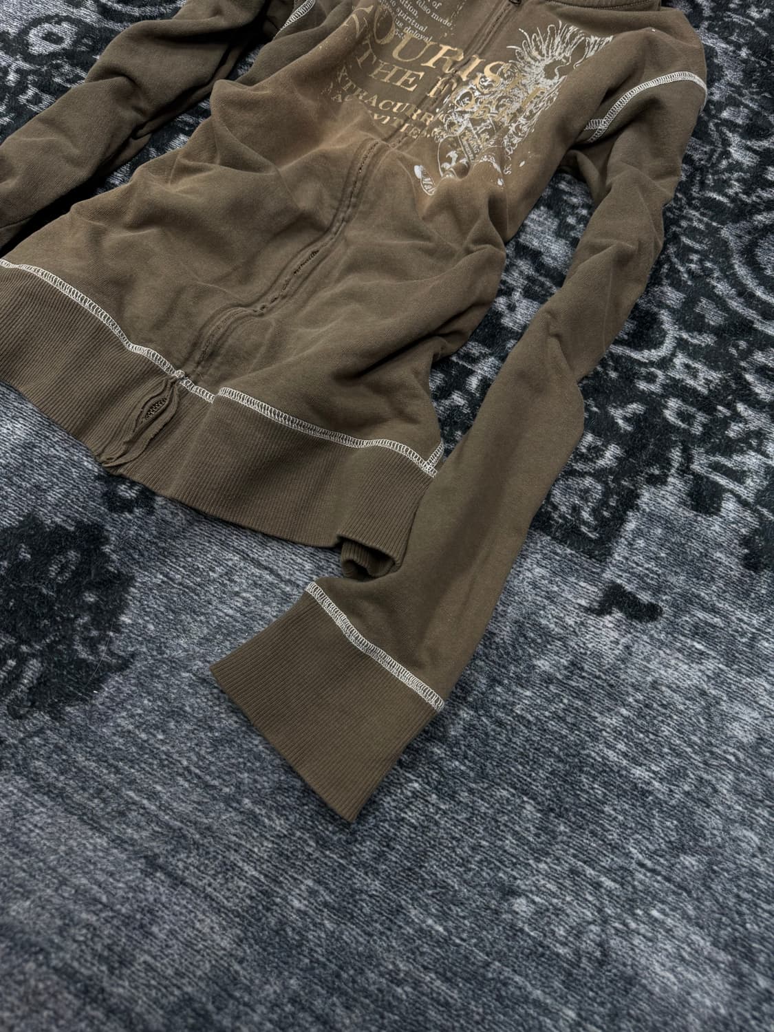 Rush hour 00s y2k grunge hoodie 상품이미지5