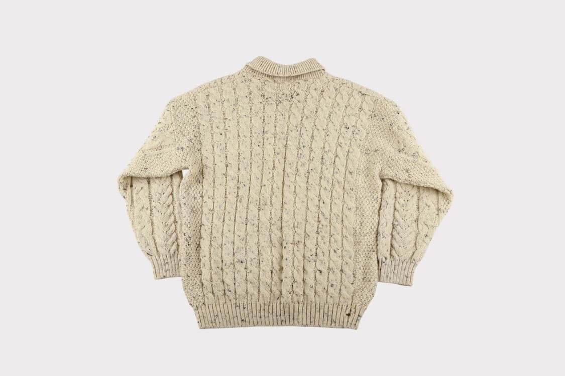 [XXL] 빈티지 UK 울 케이블 헨리넥 니트 스웨터 상품이미지7