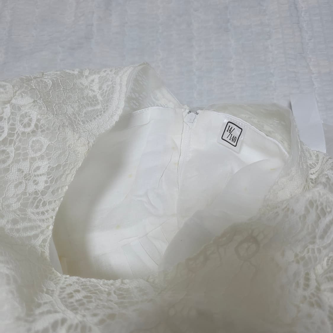 일본빈티지)웨딩무드st 화이트 히메 레이스 샤 파티 아동 드레스 상품이미지7