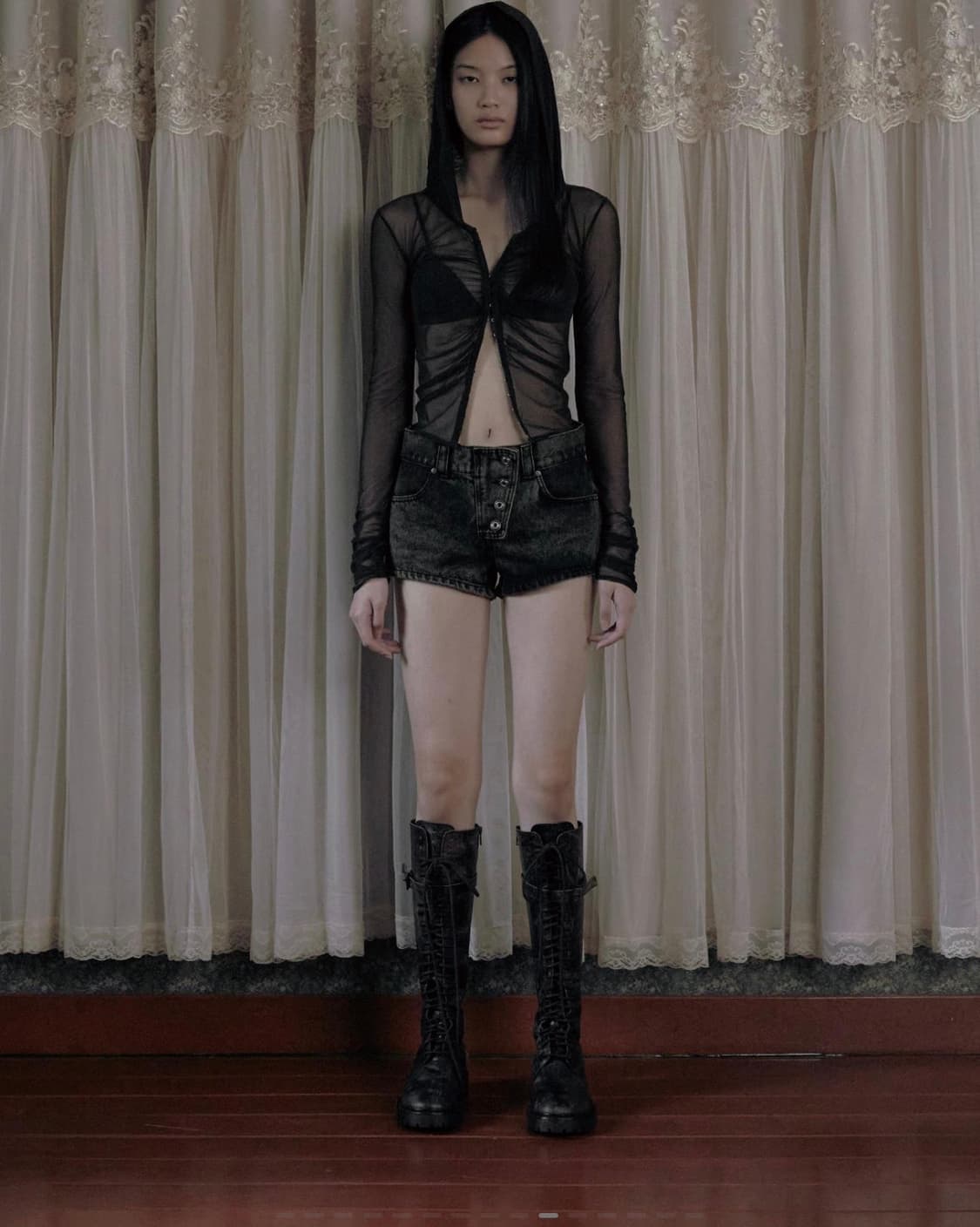 보헤미안서울 button fly denim shorts 상품이미지1